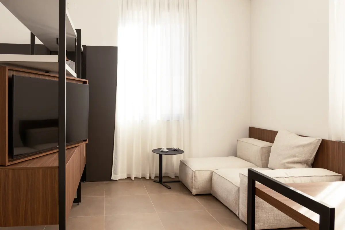 superior apartment living area